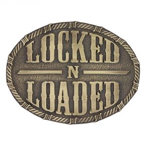 Montana Silversmiths Heritage Locked & Loaded Attitude Buckle (A650C)